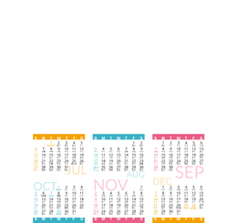 香港2025年曆咭 白底藍梅紅黃裝飾 calendar card