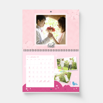 2025客製化掛曆 自由設計 結婚/花園婚禮 婚紗照 個人掛曆一本起印