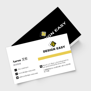 卡片設計-黑白簡約商業卡片(橫向卡片)