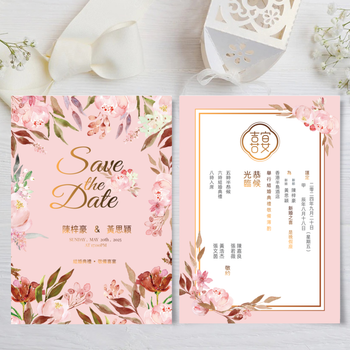 wedding card 花語祝福