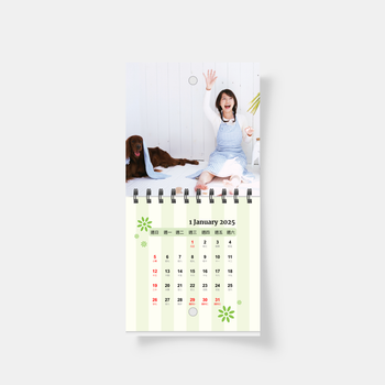 2025迷你挂曆設計 生活日記/綠色心情 - 個人掛曆 一本起印 90x90mm