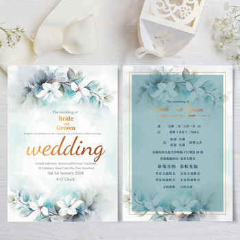 wedding card 花語祝福