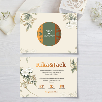 wedding card 花語祝福