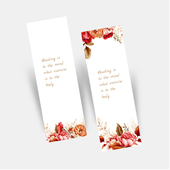 花棄浪漫風書籤