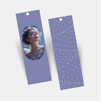 紫色主調幾何花紋背景帶相框