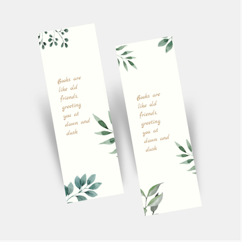 清新自然文藝書籤