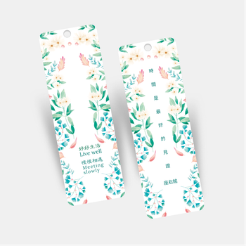 清新自然花棄書籤