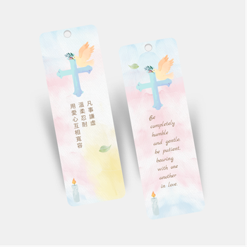 水彩風格宗教書籤