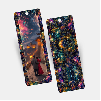 城市夜景幻彩風格書籤