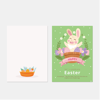 復活節可愛風卡片