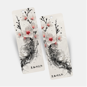 中國風文雅氣質水墨畫書籤