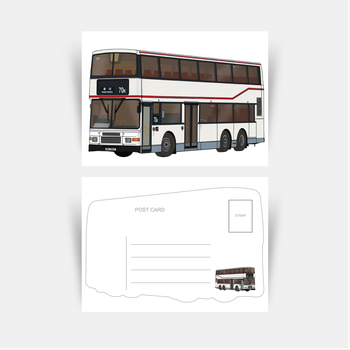 雙層巴士明信片
