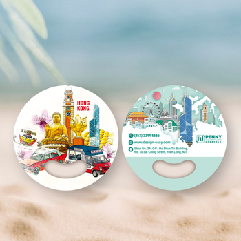 香港主題手繪插畫模板，多元素展現城市特色 