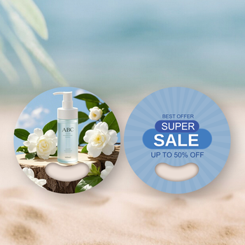 自然清新化妝品促銷海報