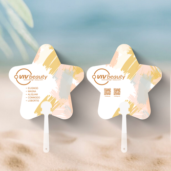 粉橙米黃淺灰配色，風車元素簡約時尚設計模板 