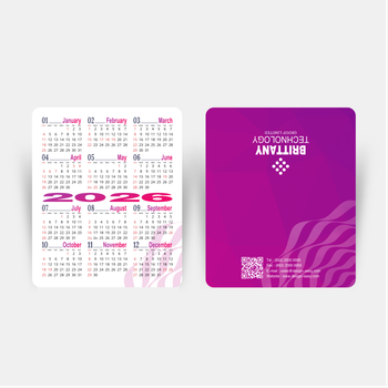 2026日曆卡 粉色花紋底圖 calendar card