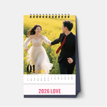 浪漫婚禮主題模板，粉色調搭配櫻花與新人元素 