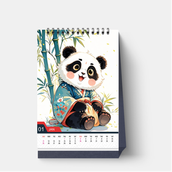 熊貓，古典風背景帶傳統元素 