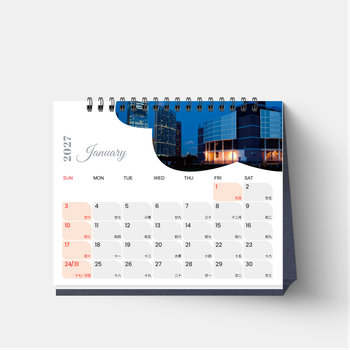 2027桌曆 企業禮品宣傳枱曆 風景/大自然 (16pp)  170mm(寬)x137mm(高)