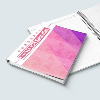 粉紫幾何圖形漸變