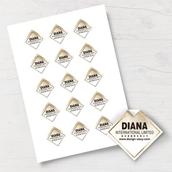 菱形金色邊宣傳label