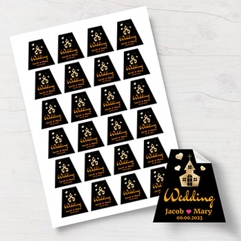 梯形教堂婚禮label