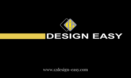 卡片設計-黑白簡約商業卡片(橫向卡片)-背面-卡片設計-Design Easy