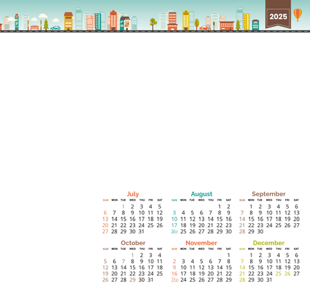 香港2025年年曆咭 綠色插圖裝飾 calendar card-背面-年曆卡設計-Design Easy