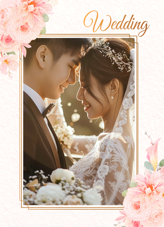 postcard wedding invitation-正面-明信片設計-Design Easy