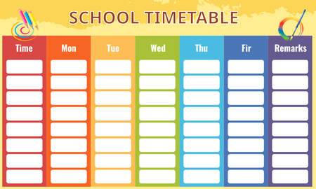 school timetable-正面-卡片設計-Design Easy