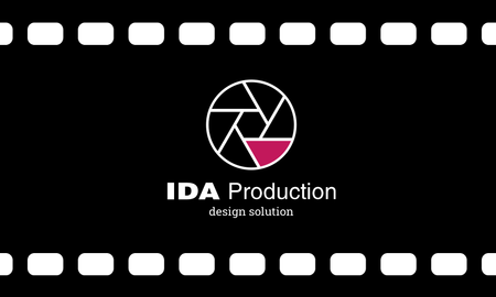 咭片設計-黑色膠片(橫向卡片)-正面-卡片設計-Design Easy