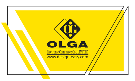 咭片設計-黃色現代簡約(橫向卡片)-正面-卡片設計-Design Easy