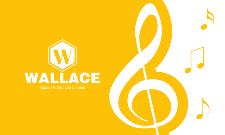 卡片設計-黃色音樂藝術(橫向卡片)-正面-卡片設計-Design Easy