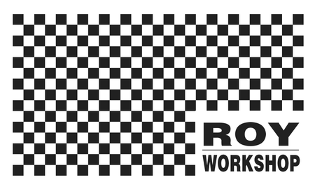 名片設計-黑白幾何設計創意(橫向卡片)-正面-卡片設計-Design Easy