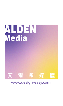 咭片設計-彩色漸變方形現代藝術(豎向卡片)-正面-卡片設計-Design Easy