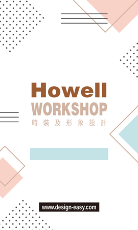 卡片設計-白底簡約幾何現代創意(豎向卡片)-正面-卡片設計-Design Easy