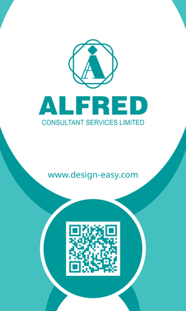 卡片設計-藍色資源顧問(豎向卡片)-正面-卡片設計-Design Easy