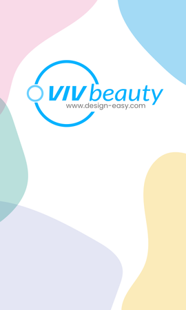 咭片設計-彩色淡雅風(豎向卡片)-正面-卡片設計-Design Easy