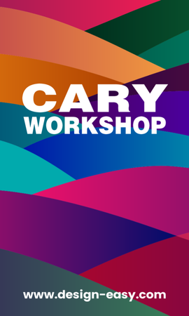 咭片設計-彩色幾何交替(豎向卡片)-正面-卡片設計-Design Easy