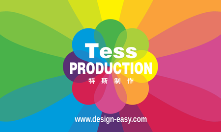 卡片設計-炫彩現代幾何創意(橫向卡片)-正面-卡片設計-Design Easy