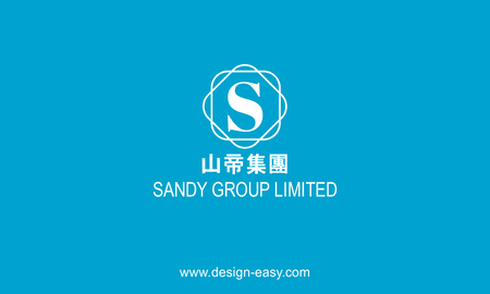 名片設計-藍色極簡(橫向卡片)-正面-卡片設計-Design Easy