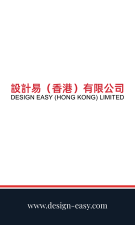 卡片設計-紅黑簡約幾何(豎向卡片)-背面-卡片設計-Design Easy