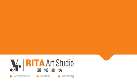 名片設計-橙色設計創意(橫向卡片)-正面-卡片設計-Design Easy