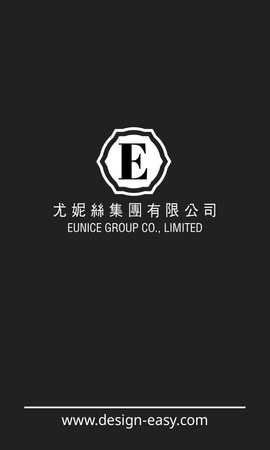 名片設計-黑色高雅(豎向卡片)-正面-卡片設計-Design Easy