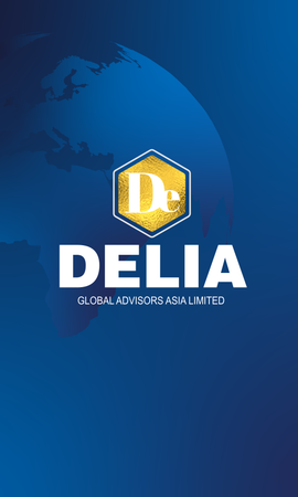 名片設計-藍色資源顧問(豎向卡片)-正面-卡片設計-Design Easy