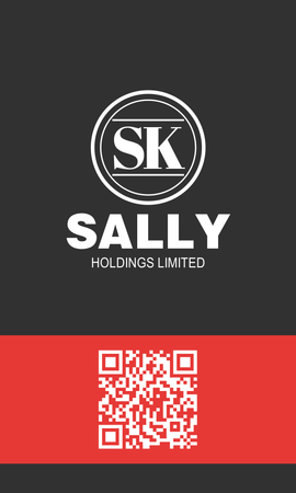 名片設計-黑紅端莊(豎向咭片)-正面-卡片設計-Design Easy