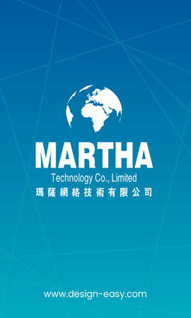 名片設計-藍色線條初創科技(豎向卡片)-正面-卡片設計-Design Easy