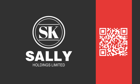 名片設計-黑紅端莊(橫向咭片)-正面-卡片設計-Design Easy