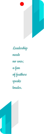 蓝绿書籤幾何圖形與視覺焦點-背面-卡片設計-Design Easy