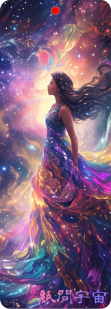 科技奇幻色彩書籤-正面-卡片設計-Design Easy